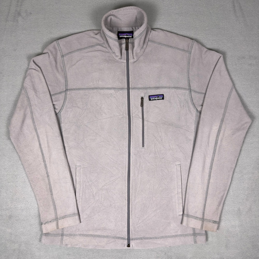 Patagonia Better Sweater Fleece Jacket Feather Grey Full Zip Mock Neck Mens S